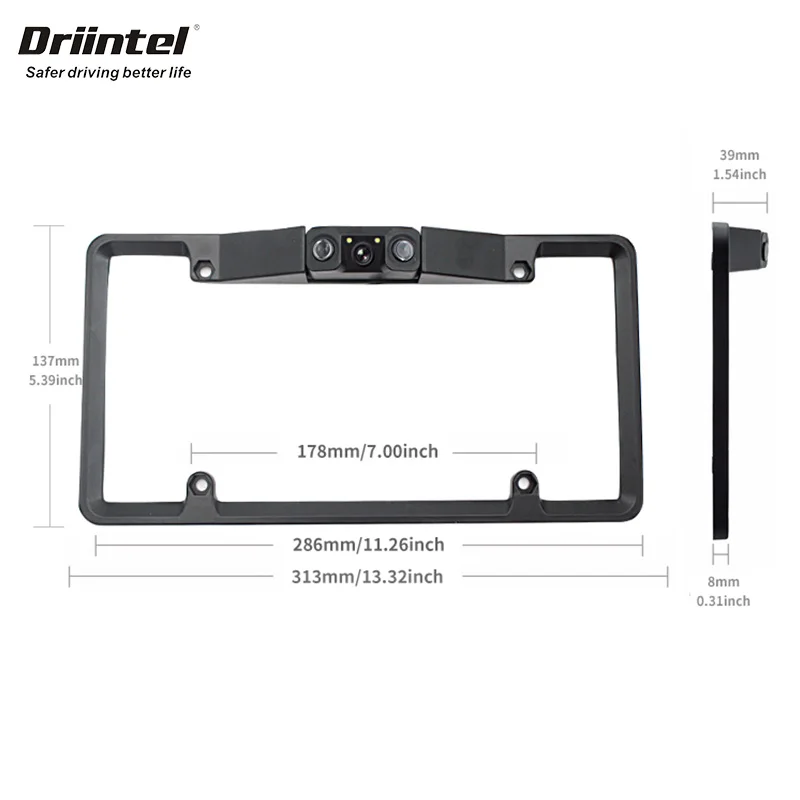Рамка в рамке Driintel с 2 ультразвуковыми датчиками и 1 камерой система датчиков