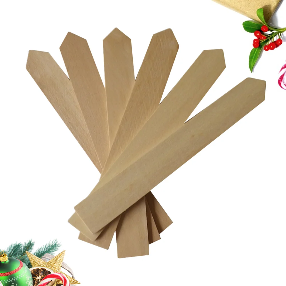 

50PCS Wooden Garden Plant Labels Nursery Garden Markers Plant Stakes Tags