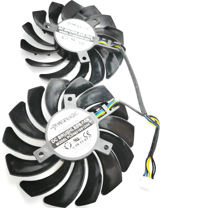 Вентилятор охлаждения PLD09210S12HH GTX 1050 Ti для видеокарты MSI GeForce 1050Ti GAMING 4G GTX1050 hzdo 1