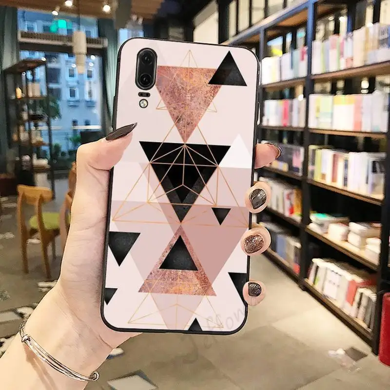 

Marble golden art pattern luxury brand shell Phone Case For Huawei honor Mate P 10 20 30 40 Pro 10i 9 10 20 8 x Lite