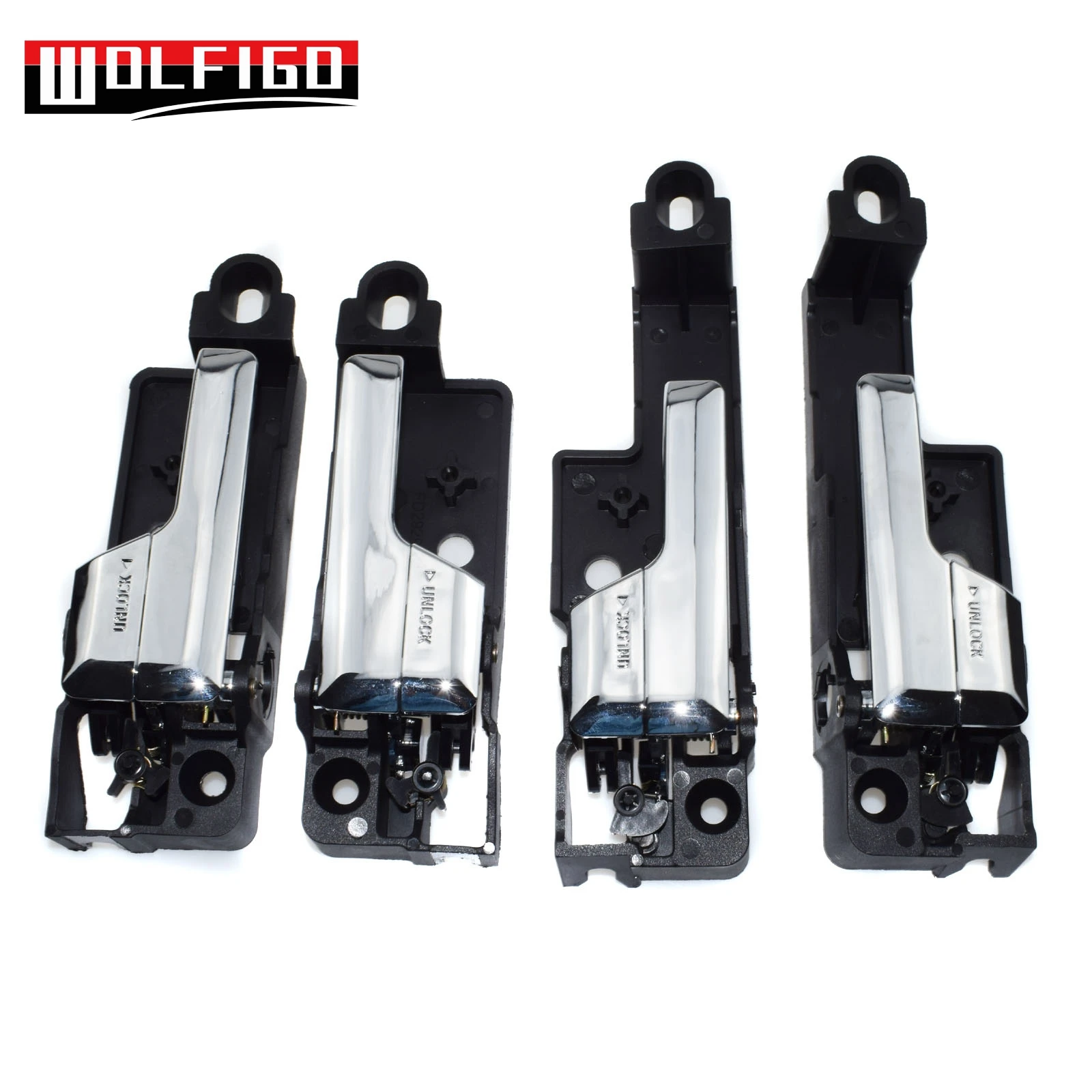 Внутренние ручки для дверей WOLFIGO хромированные передние и задние левые Fusion Milan MKZ