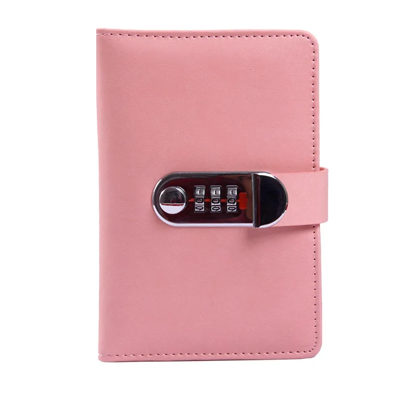 A6 Портативный Творческий паролем дневник мульти-функция блокировки блокнот