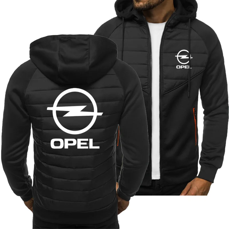 

2021 New Men Opel Logo Hoodies Spring Autumn Jacket Casual Sweatshirt Long Sleeve Zipper Hoody