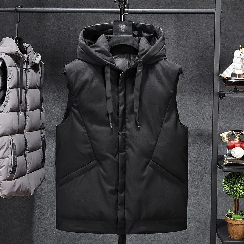 2019 Men's New Winter Vest Thermal Sleeveless Jackets Men Casual Slim Fit Autumn Vests Brand Waistcoat H627 | Мужская одежда