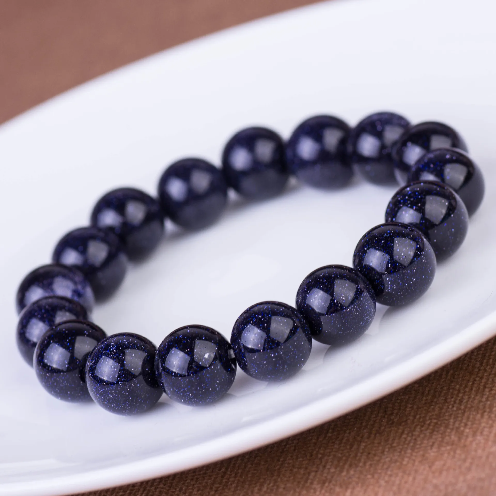 Браслет со звездами, синий песочный камень, браслет для мужчин и женщин, синий песочный камень, ретро браслет для влюбленных, молочный, как яркий