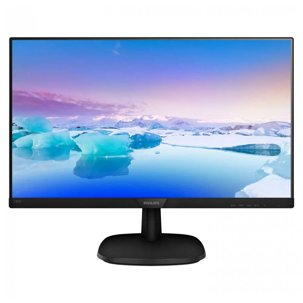 Монитор Philips 23.8'' 243V7QDSB (00/01)(FHD)IPS nonGLARE 250cd/m2 10М:1 VGA DVI HDMI Black|Мониторы| |