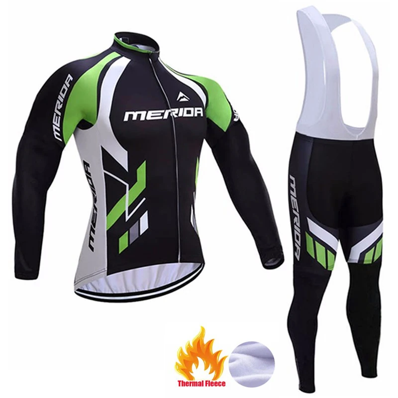 Pic Color Зимний комплект из теплого флиса для велоспорта Maillot Ropa Ciclismo Invierno MTB велосипедная одежда спортивная одежда - Цвет: Pic Color