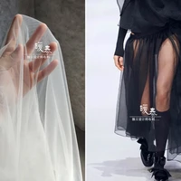 soft tulle fabric black white diy scarf veil flower background decor fluffy skirt window curtain wedding dress designer fabric