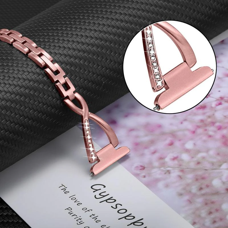 

band for fitbit versa 2 watch correa stainess steel metal Bracelet for Fitbit versa lite strap smart watch Accessories