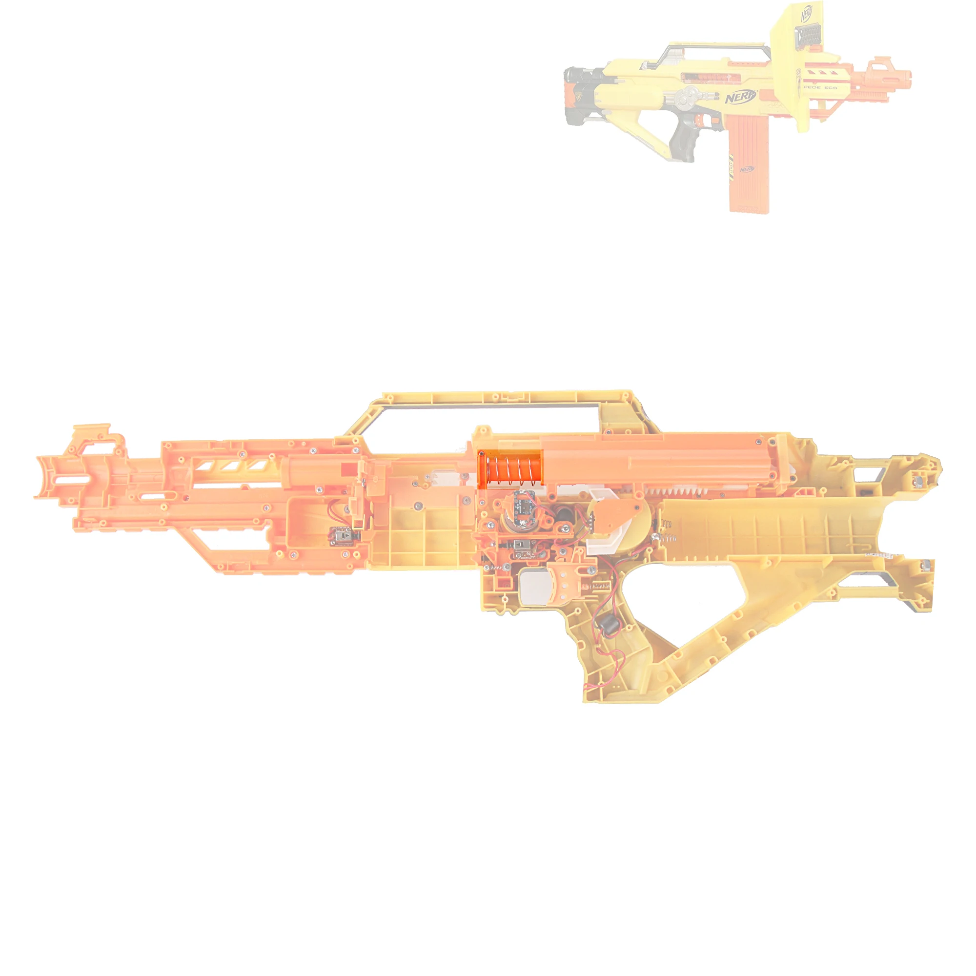 JGCWorker болт сброс пружинный металлический Серебряный для Nerf Stampede ECS-60