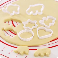 6pcsset christmas cookie cutter tools stainless steel gingerbread men shaped holiday biscuit mold kitchen cake decorating tool