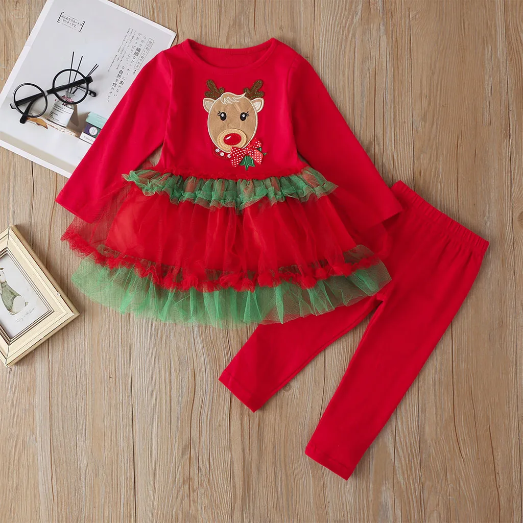 Рождественское платье пачка с героями мультфильмов для маленьких девочек