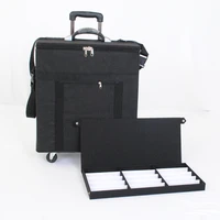 eyewear storage box suitcase sunglass sample carrying bag with capacity of 180pcs ophthalmic frames or 96pcs sunglass with tray
