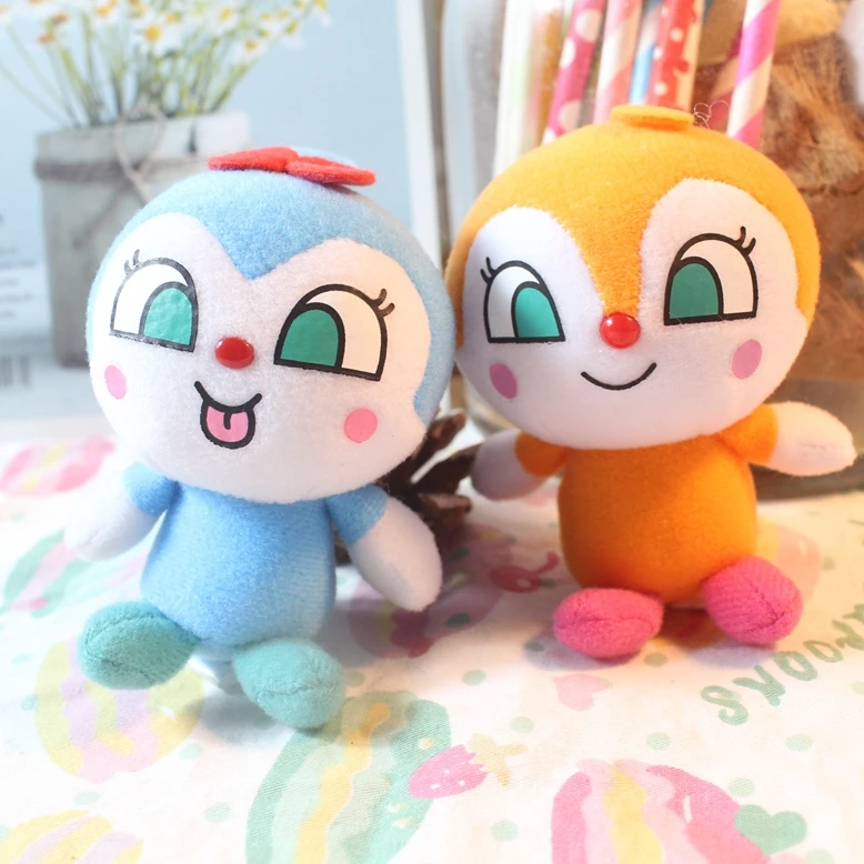 Милый плюшевый брелок аниме Anpanman Baikinman Dokin Chan Plushie Kawaii детские игрушки для