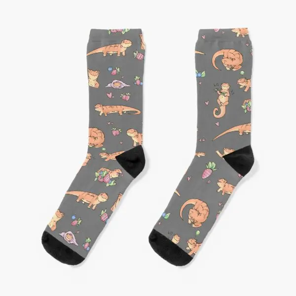 

Dragons And Berries Crew Socks Best Mens Ankle Women Knee High Black