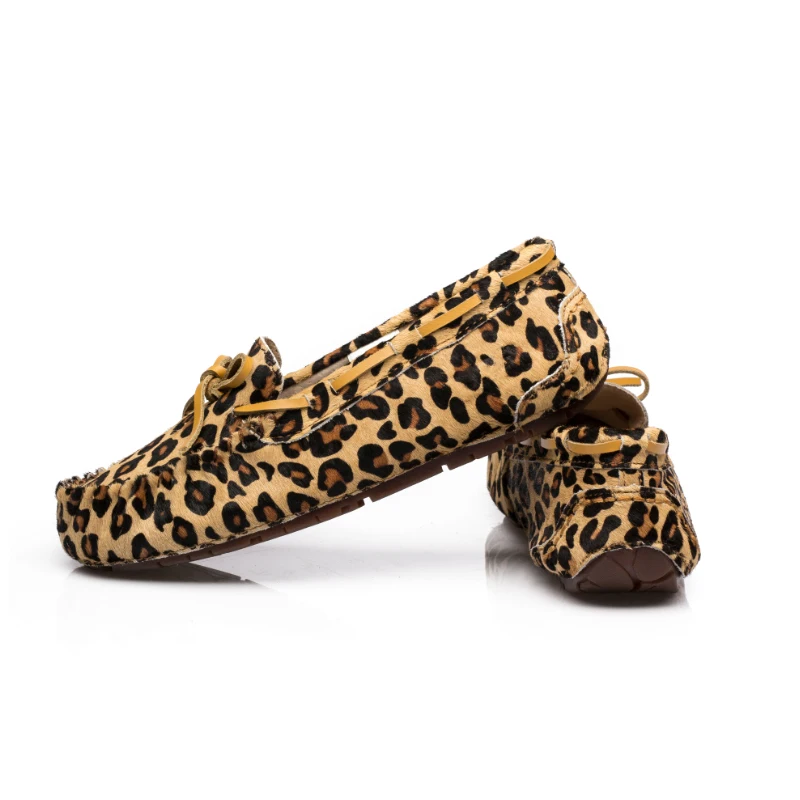 Новинка Женская обувь высокого качества на плоской подошве из натурального меха