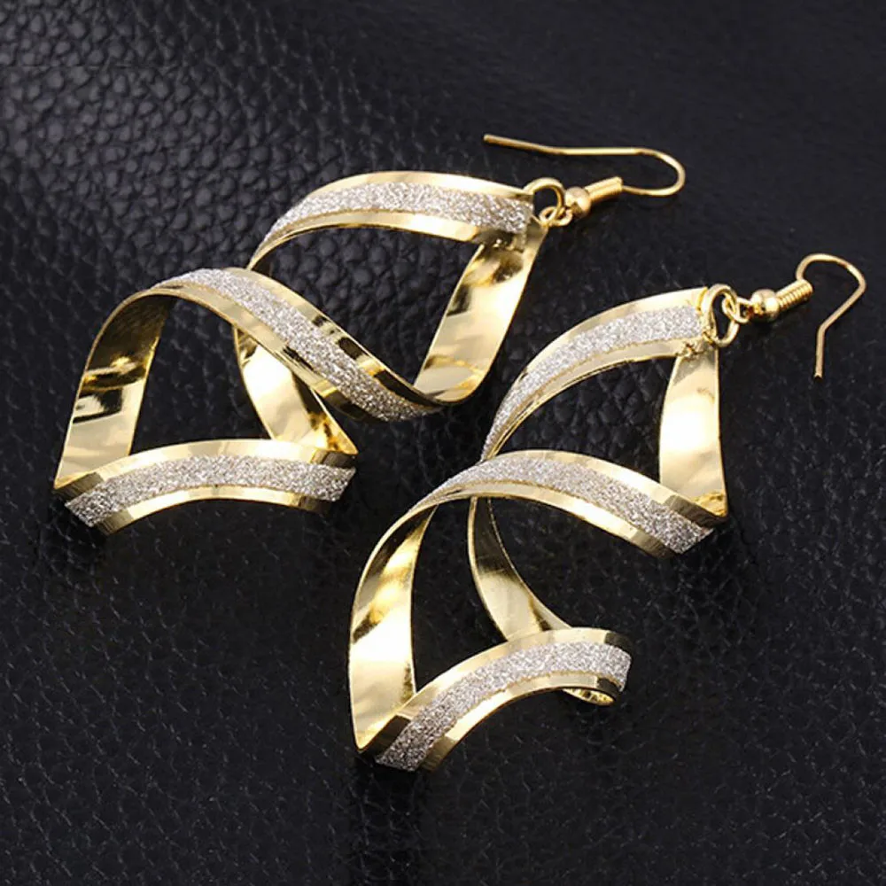 1 пара женские матовые серьги из сплава серьги-капли ювелирное изделие необычный