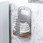 Подвесная корзина для белья с крючками, Складная Компактная дверь, подвесная корзина для белья для хранения грязной одежды