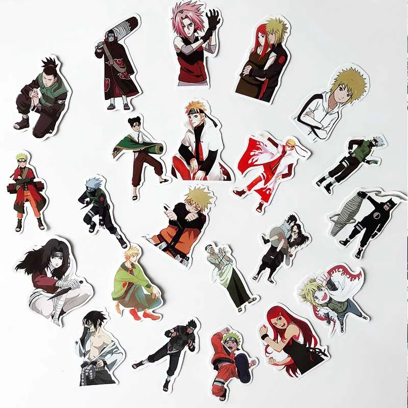 100 шт. аниме-наклейка наруто Саске мультфильм для сноуборда ноутбука багажа