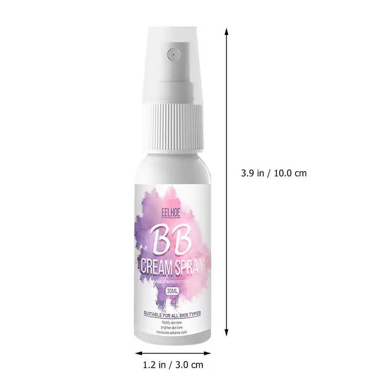 

2 Bottles of Portable BB Cream Spray Face Hydrating Cream Nourishing Concealer