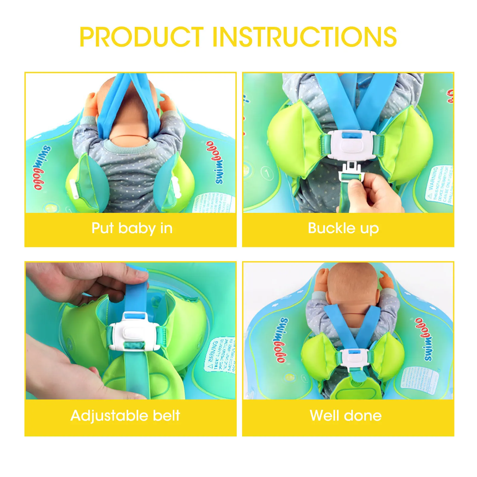 

2021 Upgrades Baby Swimming Float Inflatable Infant Floating Kids Swim Pool Accessories Circle Bathing Summer Toys Toddler Rings