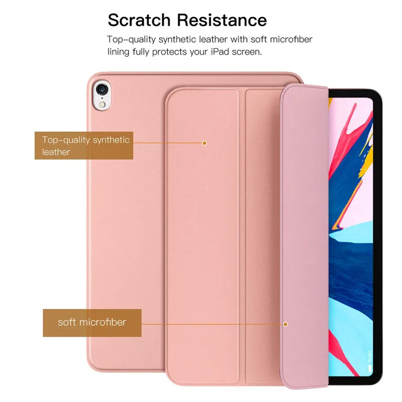 Чехол-книжка для iPad Pro 11 магнитный Ультратонкий чехол 2018 автоматический режим сна