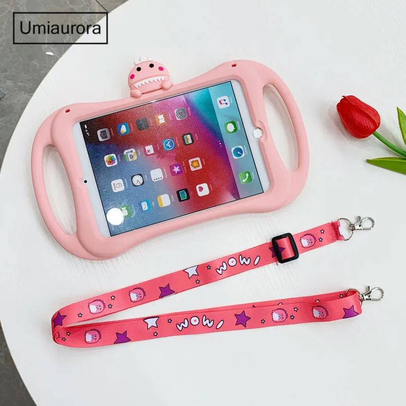 Детский чехол для iPad Air4 10 9 7 2018 2017 2 8th 7th Gen Air милый мультяшный Mini 1 3 4 5 силиконовый с
