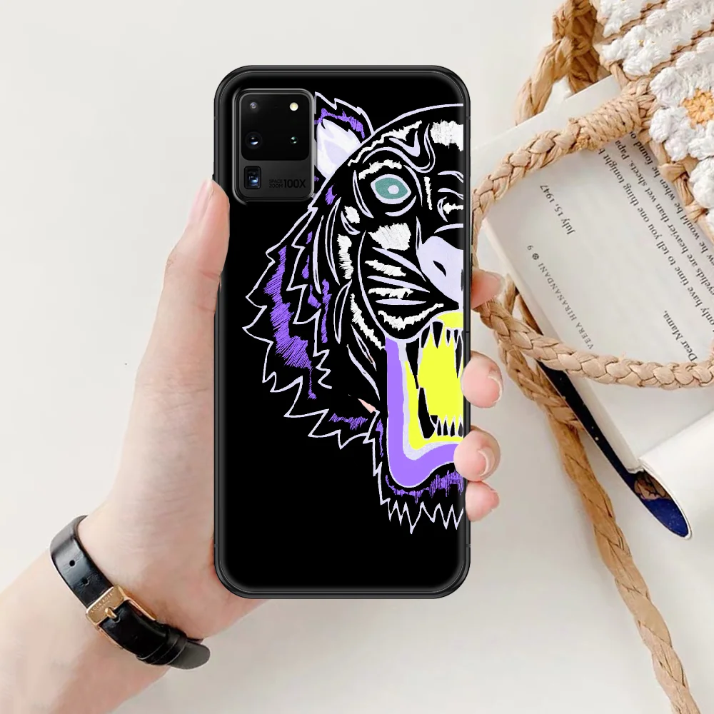

Fashion Tiger brand Luxury Phone case For Samsung Galaxy Note 4 8 9 10 20 S8 S9 S10 S10E S20 Plus UITRA Ultra black pretty