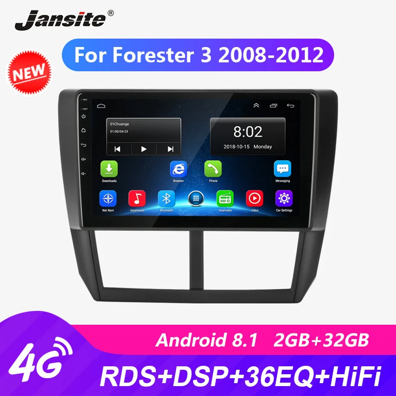 Jansite " RDS Wi-Fi автомобильное радио для Subaru Forester 3 2008-2012 Авторадио сенсорный экран для Android зеркало GPS-link плееры с рамкой