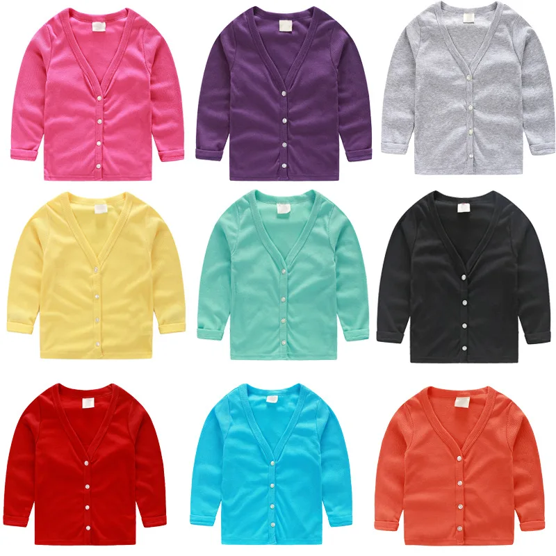 Детская одежда Новинка весна осень 2019 кардиган для мальчиков и девочек свитер