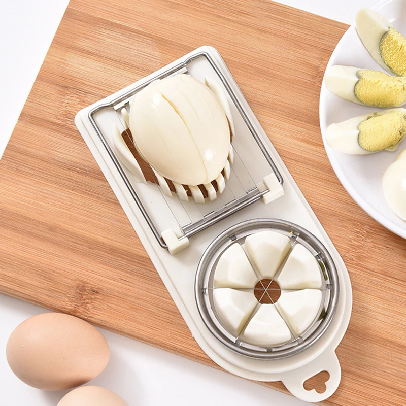 

Egg Cutter Egg Slicer Divider Japanese-Style Household Fancy Two-In-One Split-Cut Loose Egg Tool