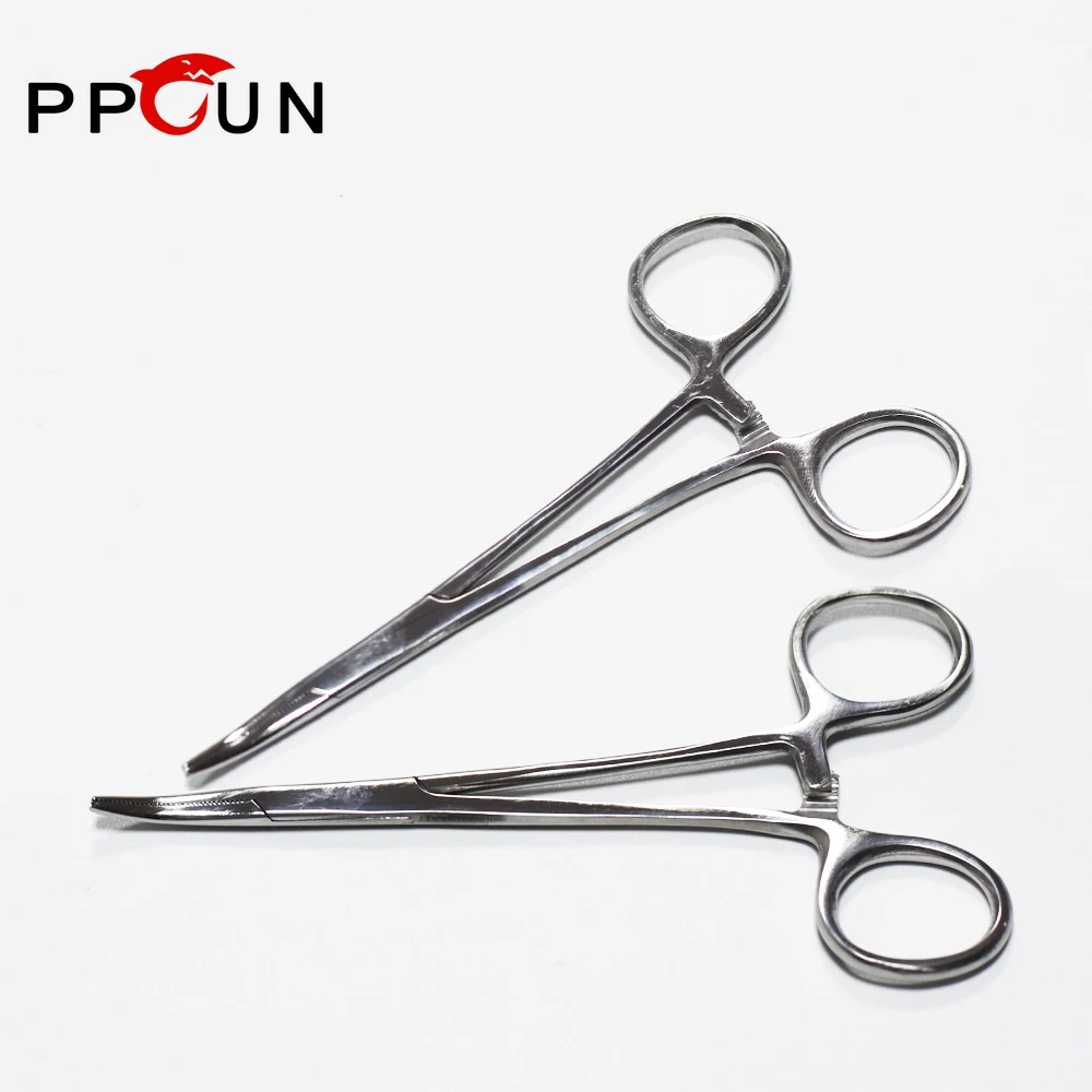 

Stainless Steel Fishing Plier Scissor Line Cutter Hook Remover Forceps Tackle Curved Tip Clamps Fishing Tools