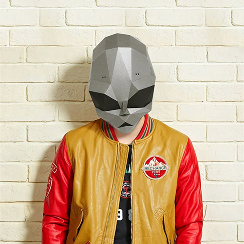 Бумажные Маски для творчества маски лица игрушки 3D дьявол модель из бумаги