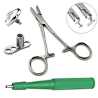 Пробойник для кожи, одноразовый, для биопсии, из нержавеющей стали, профессиональный инструмент для пирсинга