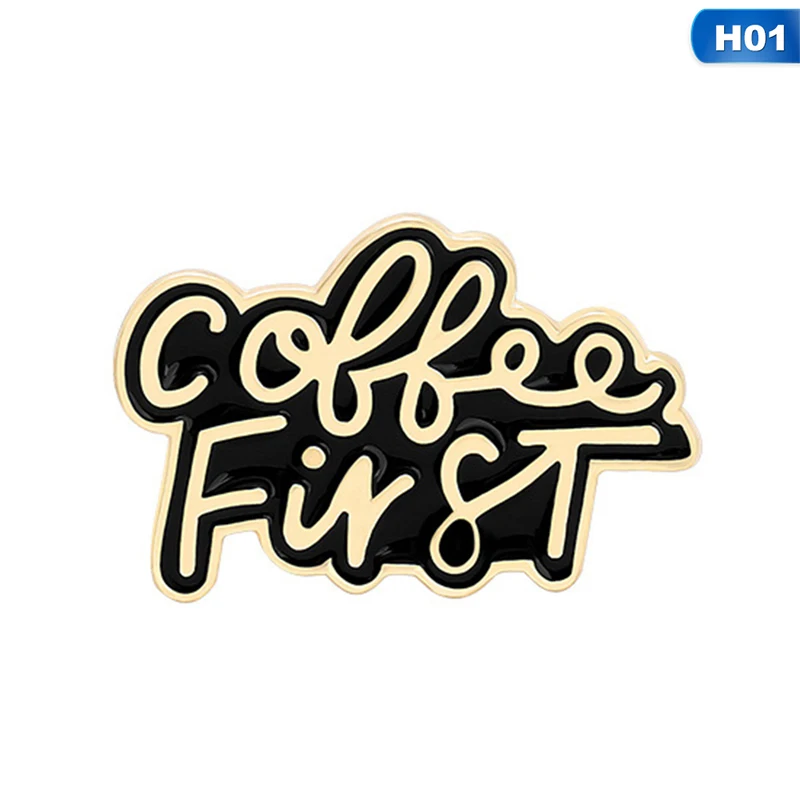 Кофейные фанаты мультяшная мягкая эмалированная булавка кофейная чашка