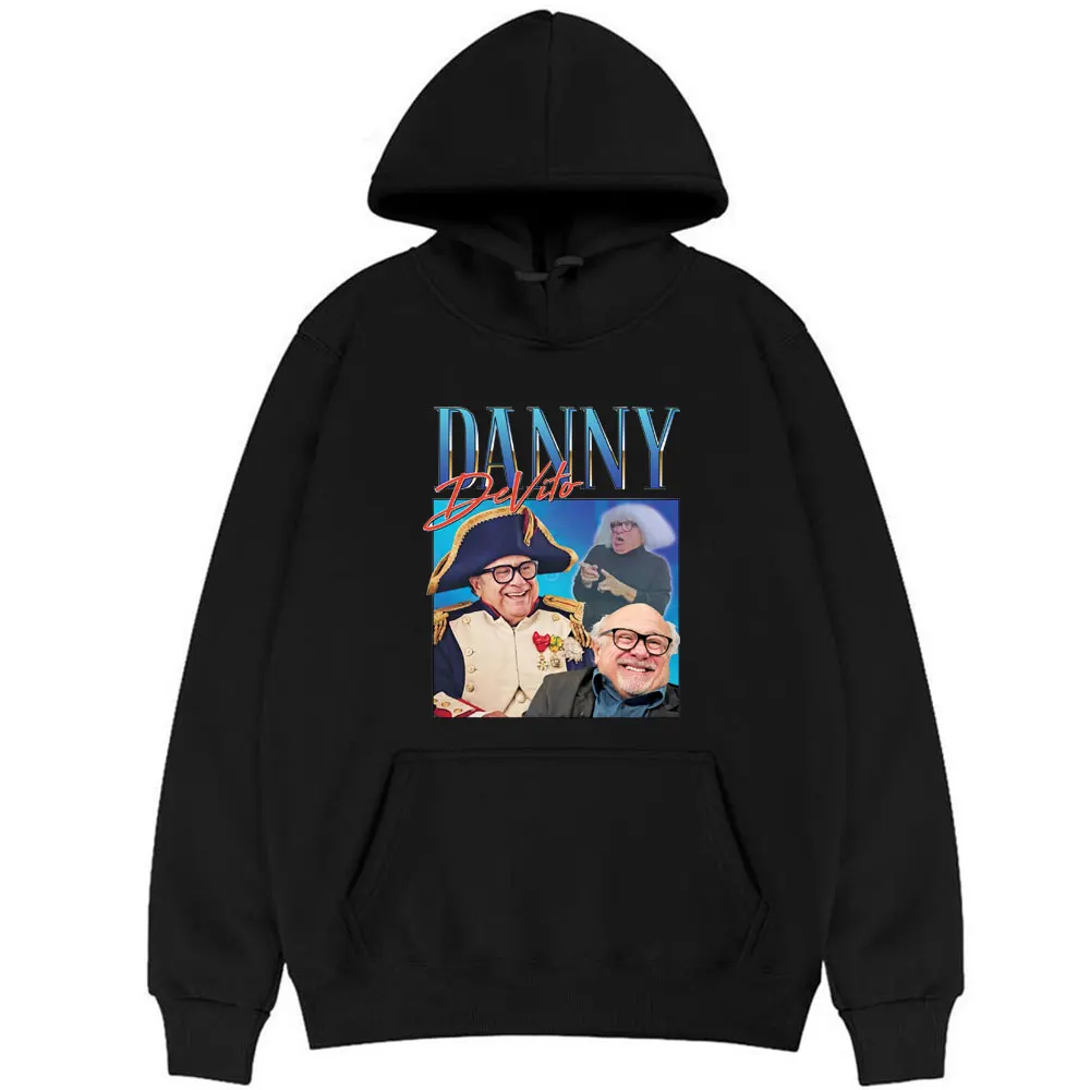 

American Actors Danny DeVito 90s Classic Vintage Print Hoodie Men Women Harajuku Hoodies Mens Fashion Hip Hop Clothes Sweatshirt