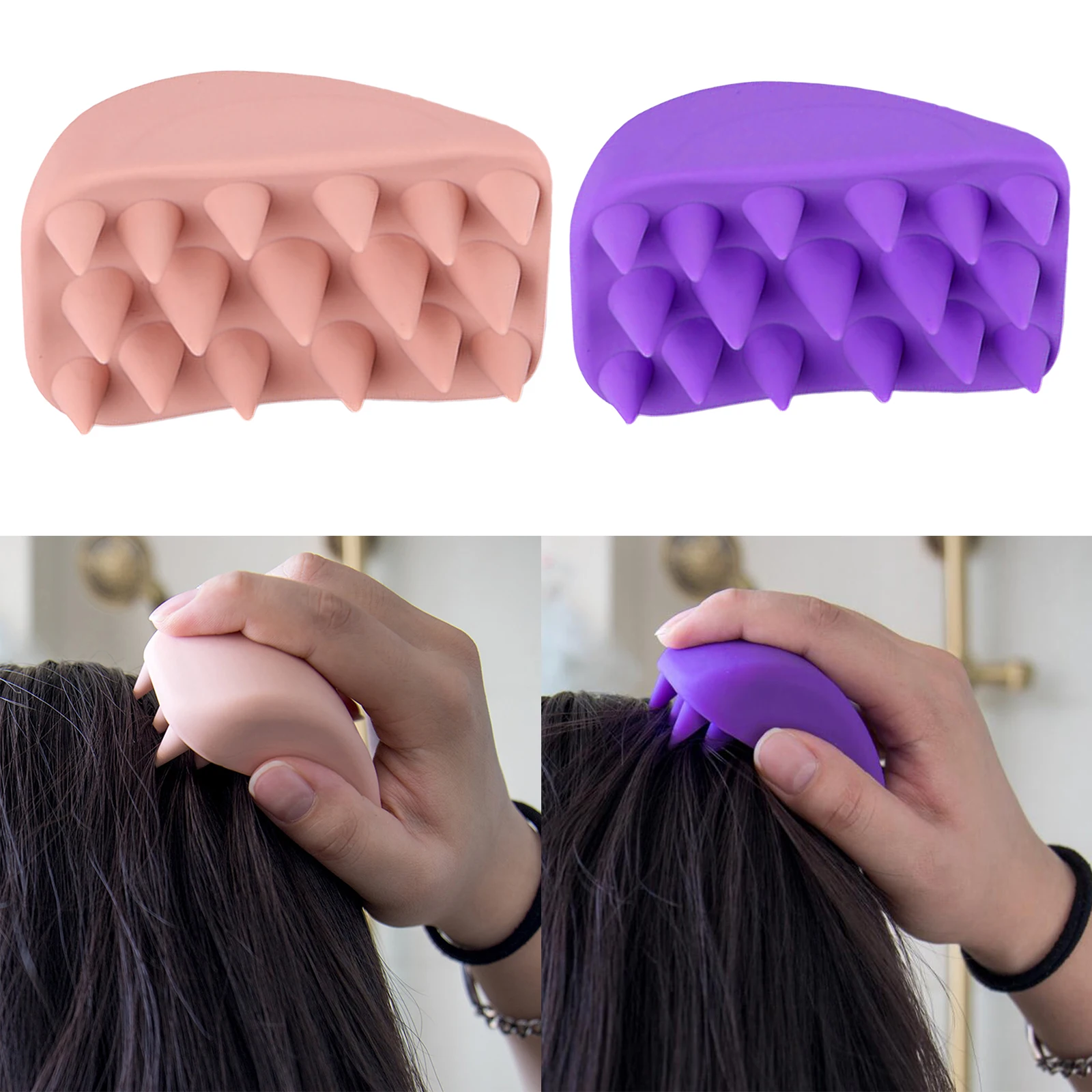 

Hair Scalp Massager Shampoo Brush, Scalp Care Brush Head Massage Relieve Stress Promote Hair Growth