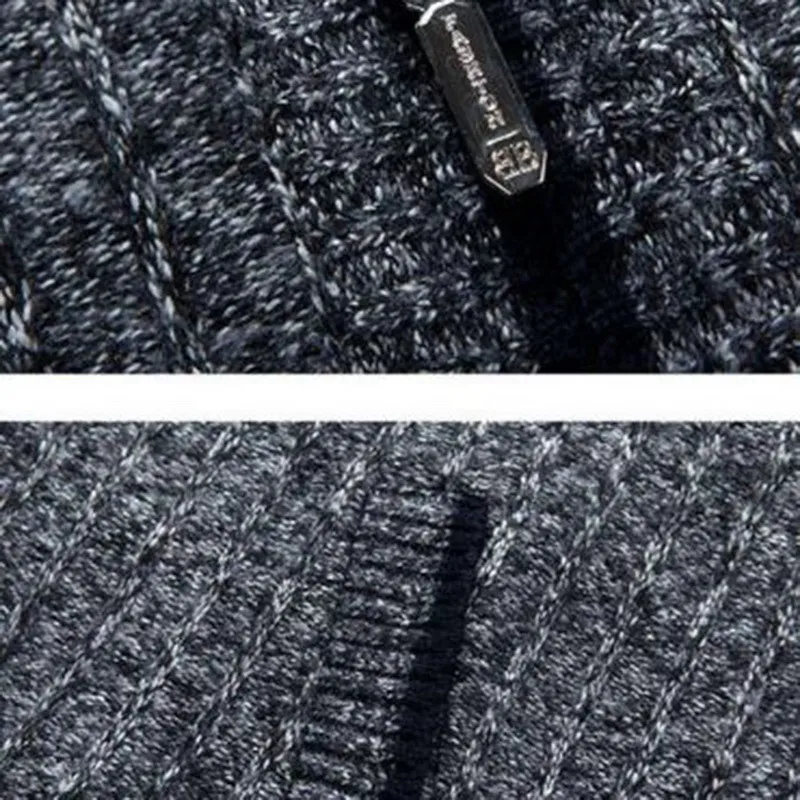 

New autumn/winter 2019 men's sweater vest zipper sleeveless sweater vest jacket warm sweater vest vest