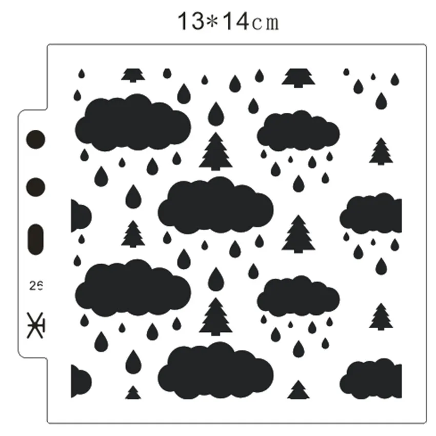 Дождевая капля костюм щит Сделай Сам торт Скрапбукинг трафареты полые украшения
