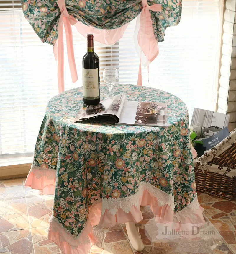 Роскошный кружевной оборкой скатерть элегантная на стол для свадебных платьев