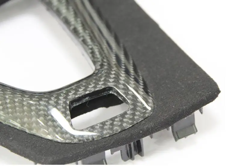 Стайлинг ABS + Настоящее углеродное волокно Алькантара шестеренка объемный чехол