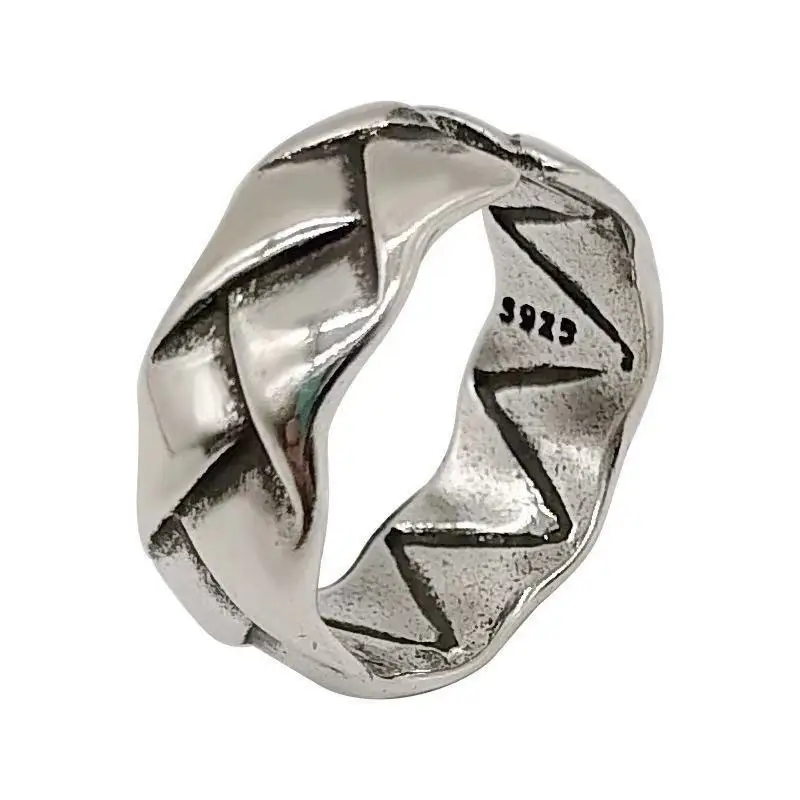 

Creative fashion single product braided ring INS simple casual daily adjustable ring women's jewelry