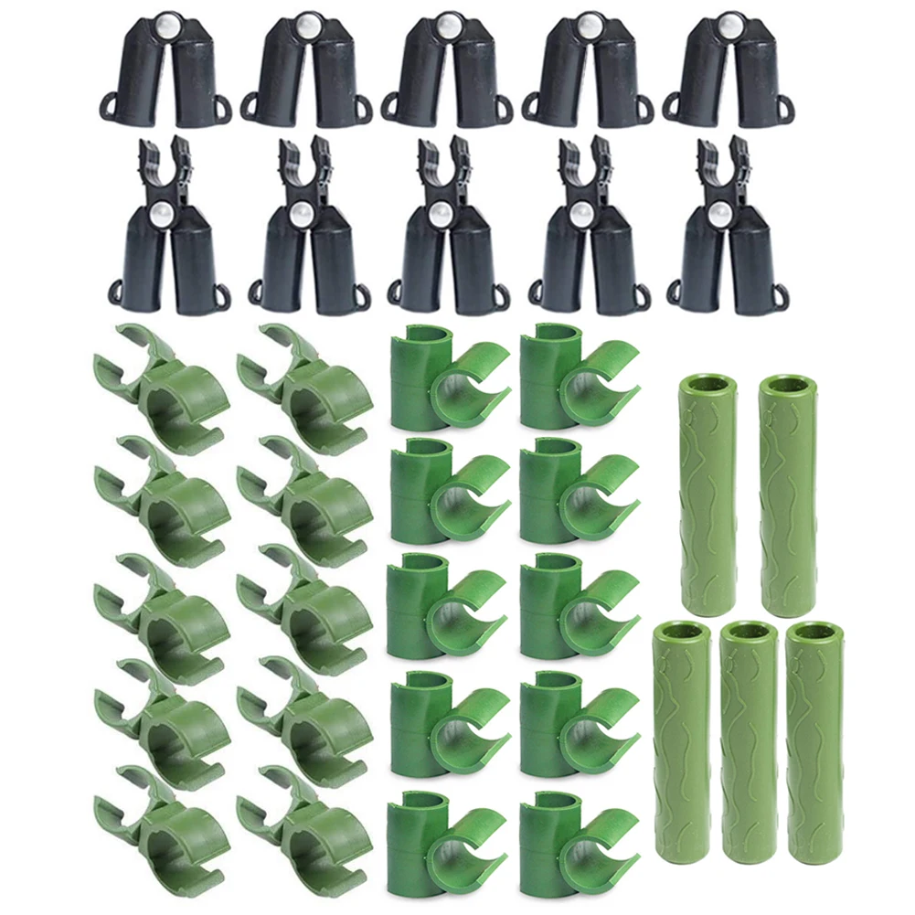 

Greenhouse Bracket Climbing Frame Set Connecting Joint PP A-Type 30pcs 30PCS/SET Plastic Plant Pile Connector Clip