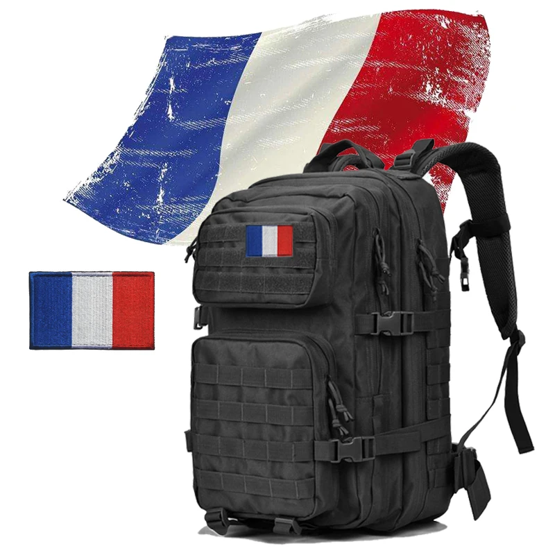 Военный тактический рюкзак с французским логотипом 50 л Мужская Уличная