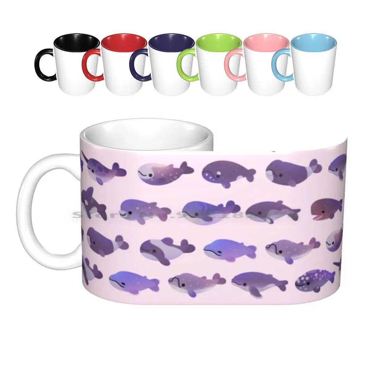

Яркие керамические кружки на день Кита, кофейные чашки, Кружка для молока и чая, кружка для КИТА, дельфина, орки, морская жизнь, горб для подво...