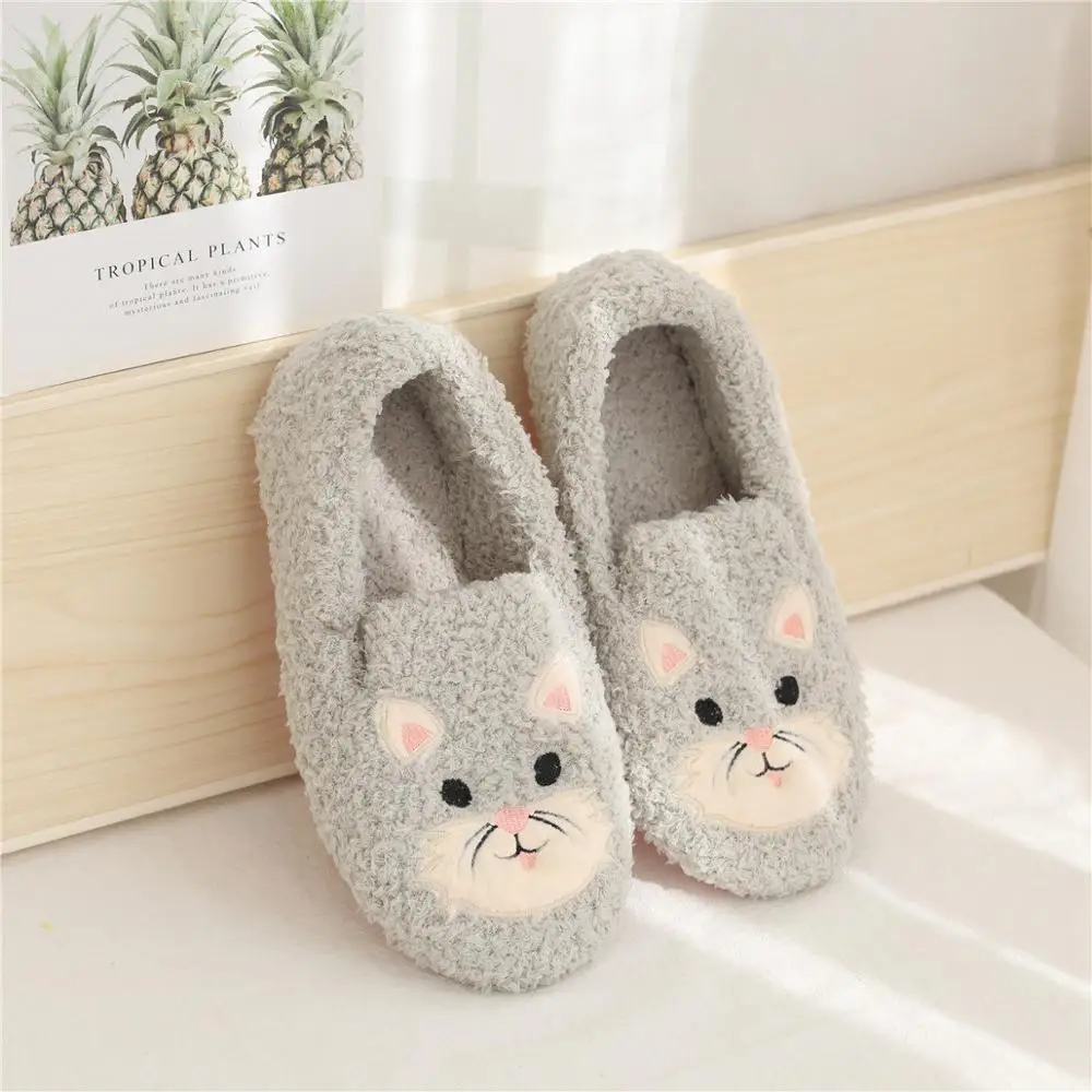 Женские домашние теплые тапочки Millffy розовые серые для семьи большие размеры