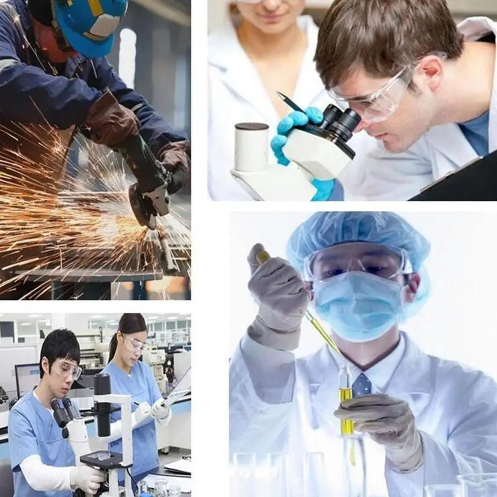 

Clear Anti-impact Factory Lab Outdoor Work Eye Protective Safety Goggles Glasses Anti-dust Lightweight Spectacles Goggle