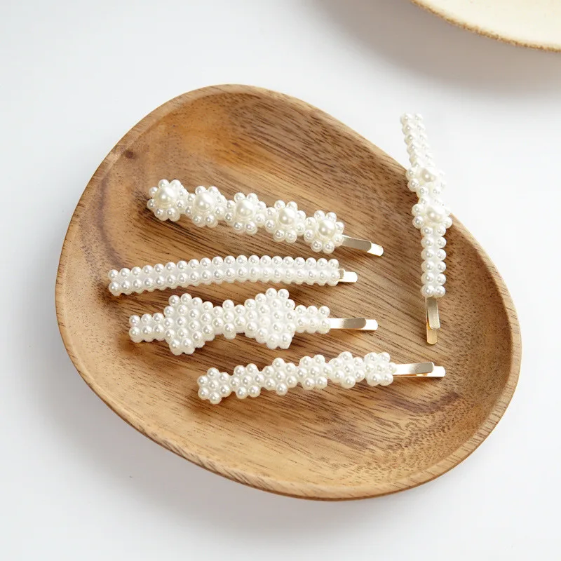 1 набор/шт. Корейских модных заколок для волос с жемчугом для женщин, аксессуары для укладки волос, сделанные вручную, приятные подарки.