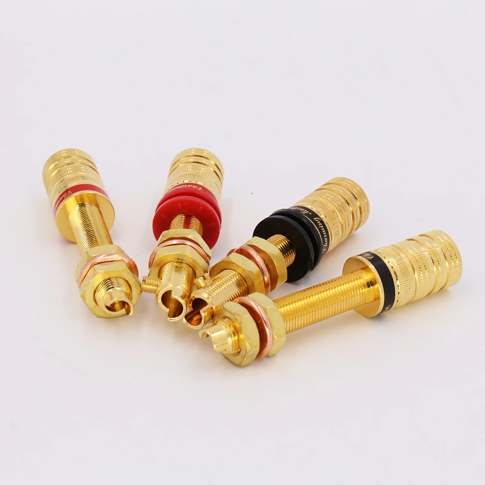 4 шт. клеммный разъем для колонки сообщений с покрытием из 24-каратного золота |