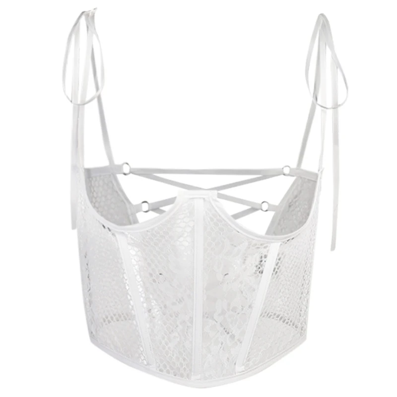 

Support Chest Suspenders Vest Slimming Waist Lace Up Corsets for Women